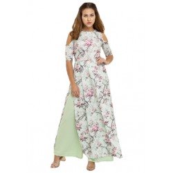 Cold Shoulder Tunic And Palazzo Set